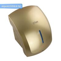 Сушилка для  рук , корпус пластик АБС цвет сатин золото ,с неоновой подсветкой ,  КЛАССИКА